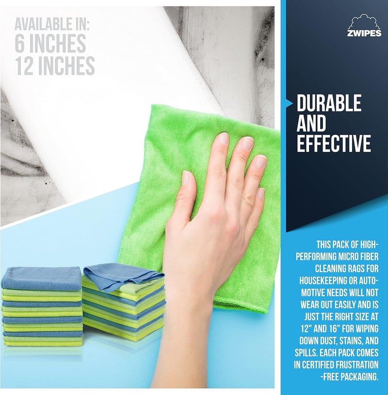 Zwipes 924 Microfiber Cleaning Cloths, 24 Pack - Image 5